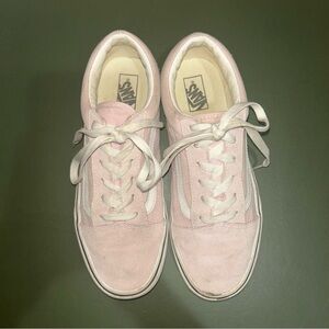 Vans Blush Pink and Cream Sneakers